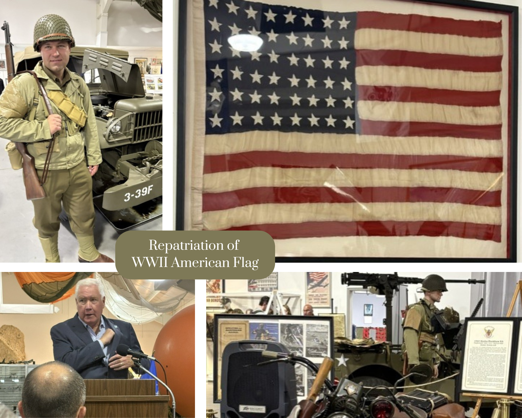 Repatriation of  WWII American Flag 2026