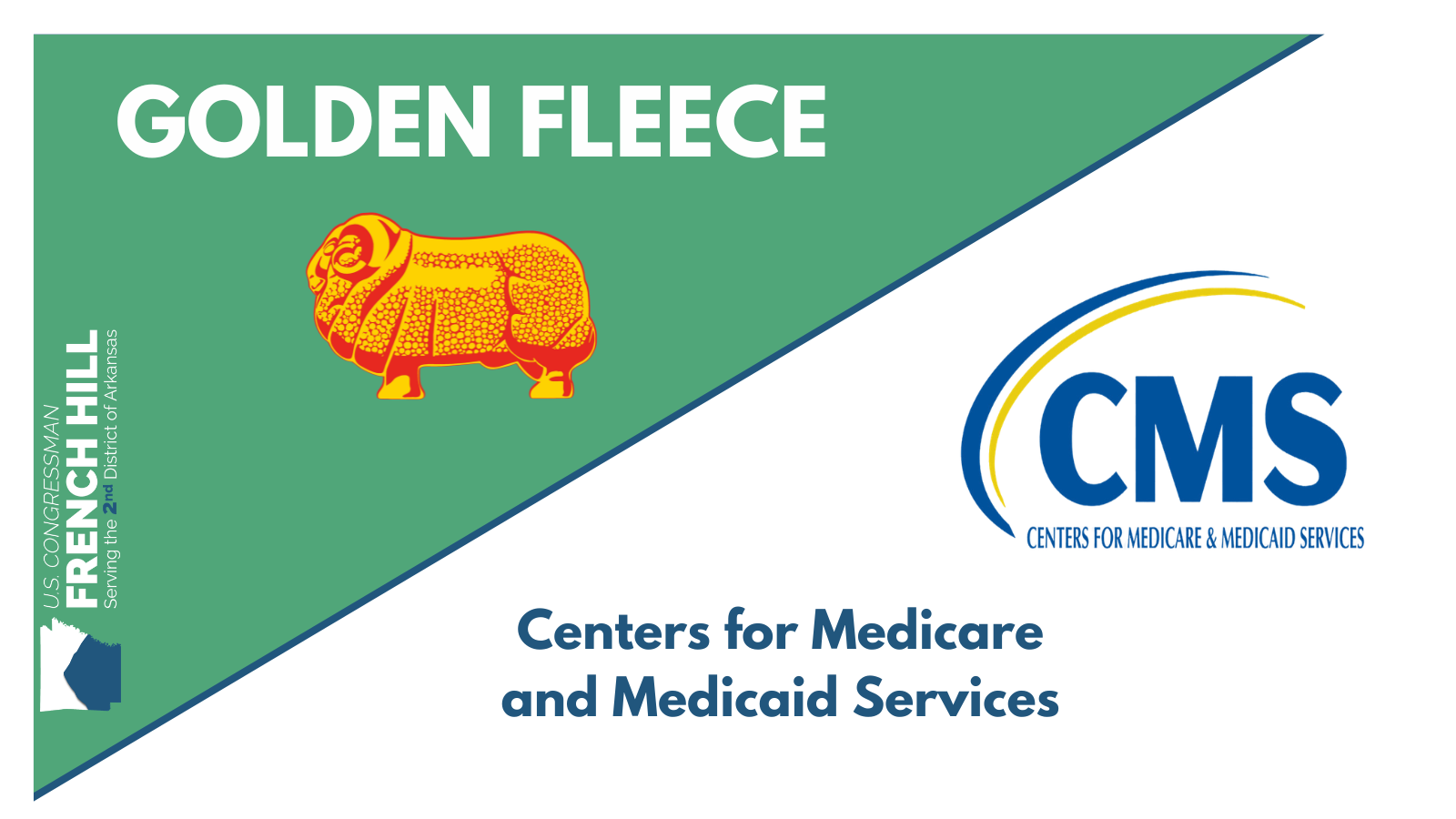 RELEASE: HILL AWARDS LATEST GOLDEN FLEECE TO CMS