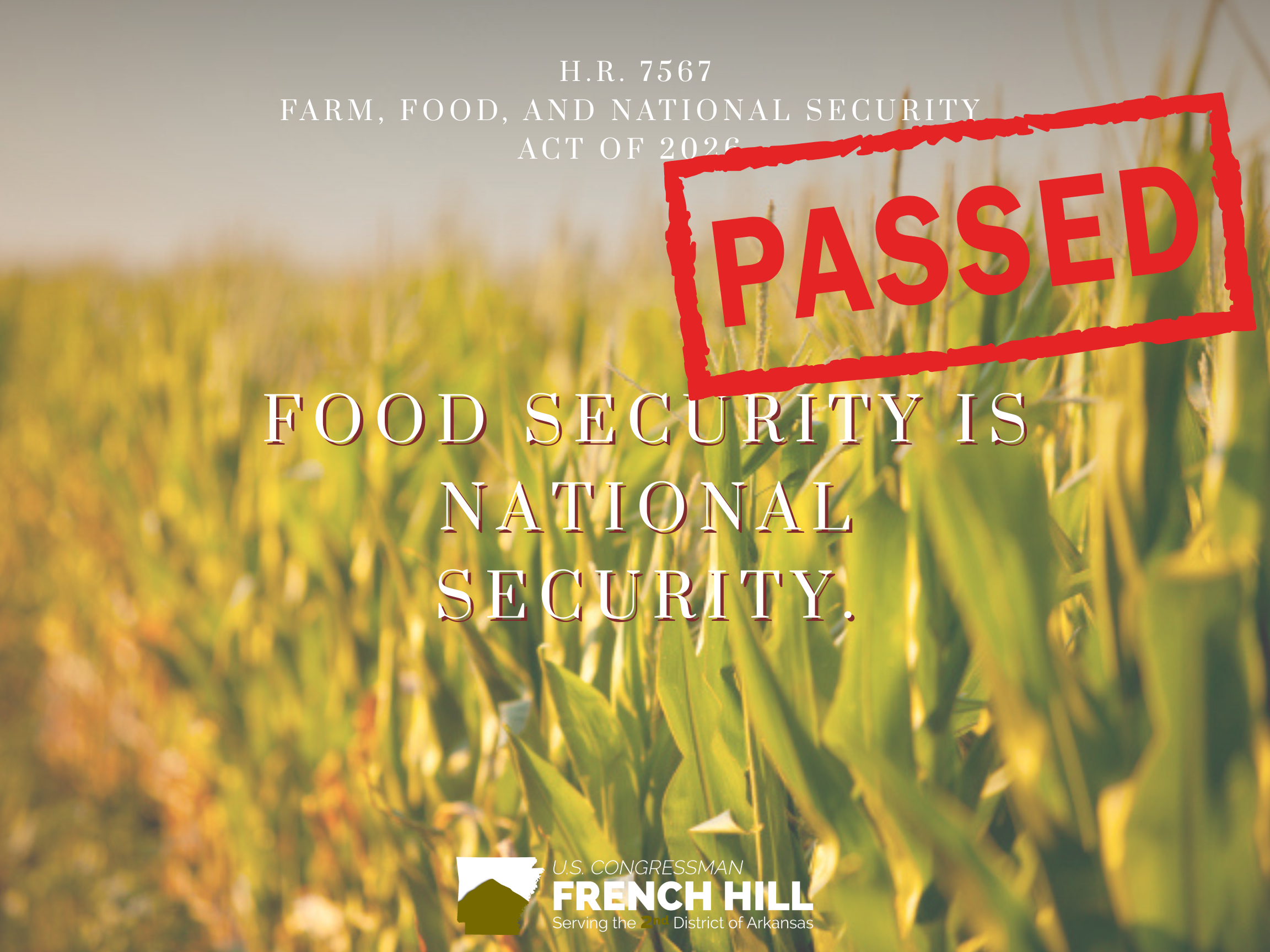 Newsletter FOOD SECURITY IS NATIONAL SECURITY 2026