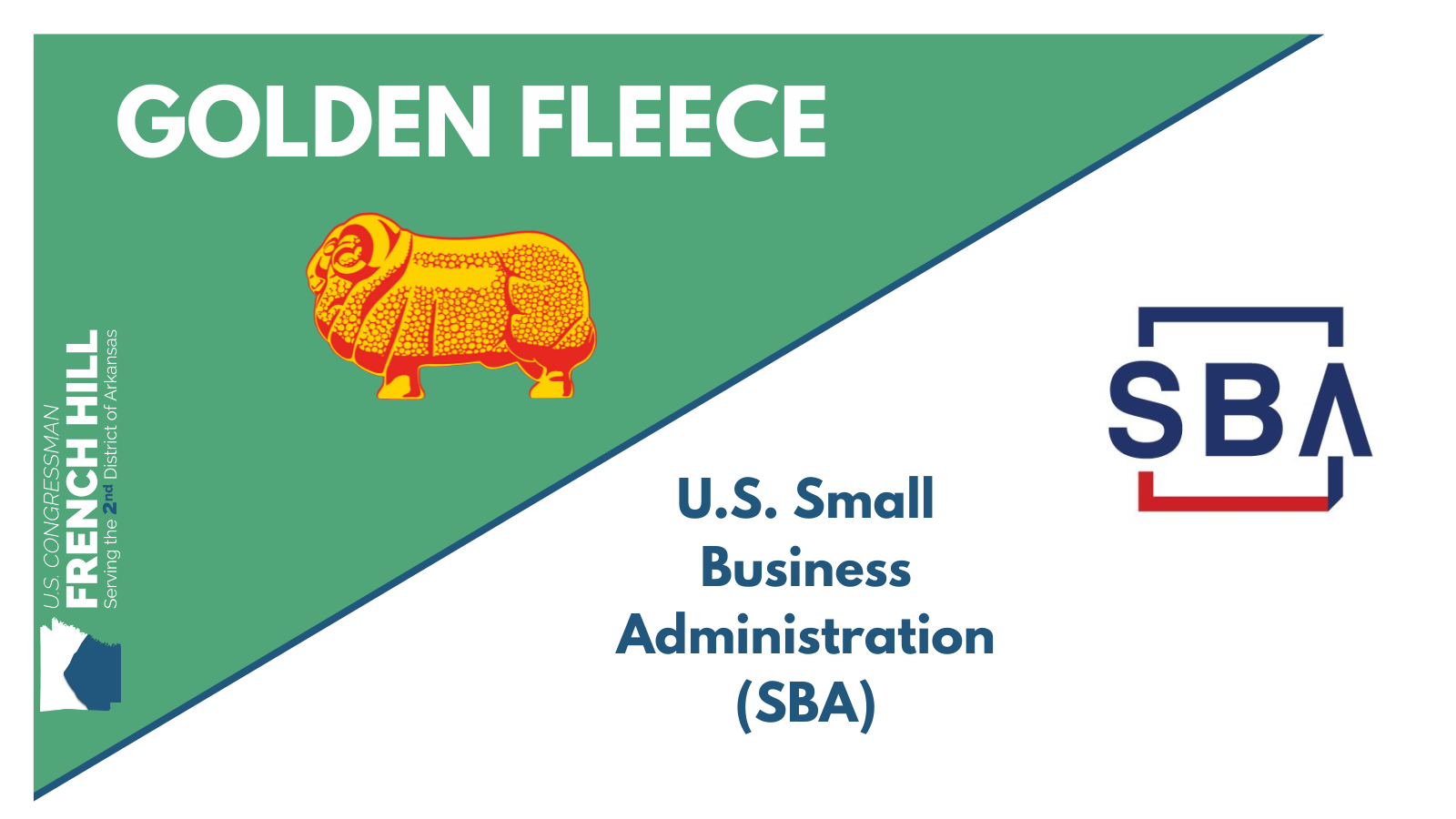 RELEASE: REP. HILL AWARDS GOLDEN FLEECE TO SMALL BUSINESS ADMINISTRATION FOR THEIR FAILURE TO RESTRICT CERTAIN PPP LOANS