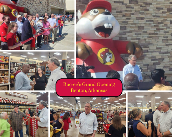 Collage of Bucc-ee's Grand Opening